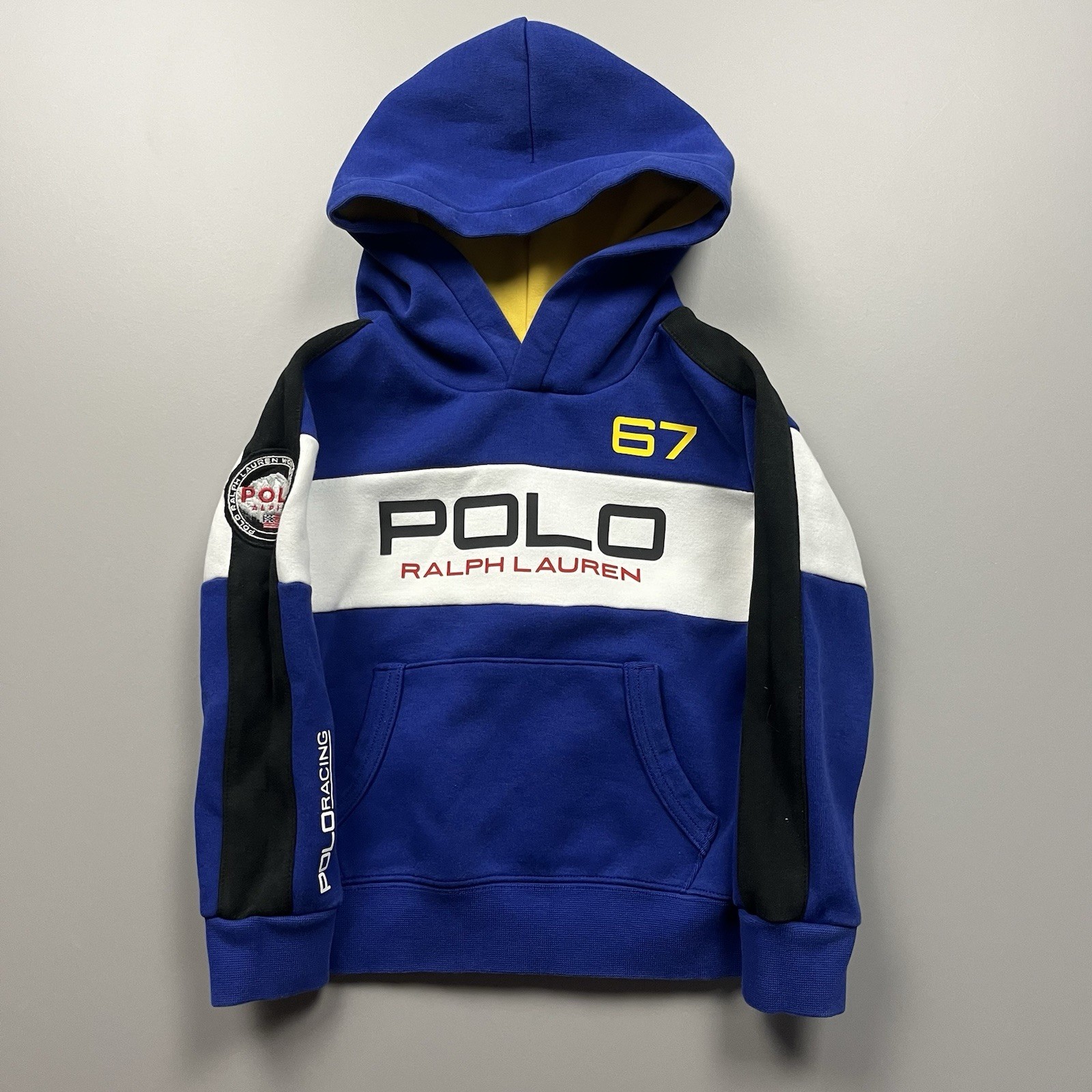 Polo Ralph Lauren Alpine 67 Sweat Track Suit Toddler 4/4T Blue Hoodie Zip Ankle image 2