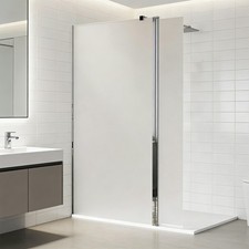 Frosted Glass Shower Screen Anti-Limescale Coating Easy Clean Fast UK Dispatch