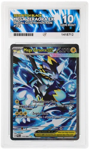 Mega Zeraora ex 114/084 2026 Pitch Black SIR Holo English Ace 10
