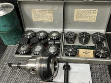 Vintage Jacobs No. 96-05 Rubber-Flex Collet Chuck MT3/Collet Set 1/16” to 1-3/8”
