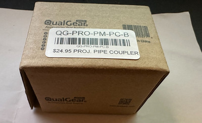 QualGear QG-PRO-PM-PC-B Pro-AV 1.5'' Npt Threaded Pipe Connector No Openi