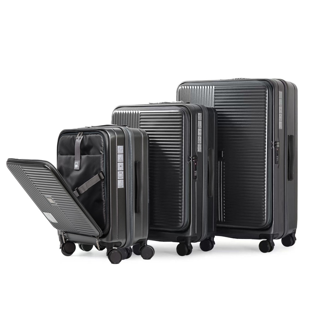 Luggage,with front opening,TSA approved lock,hardshell suitc