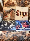 Vintage Vinyl Record Lot Woodstock 3LP Styx II Rolling Stones Now Cyndi Laup