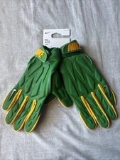 NEW Nike D-Tack Football Gloves Green/Yellow Oregon Ducks Size 3XL HF6702-390
