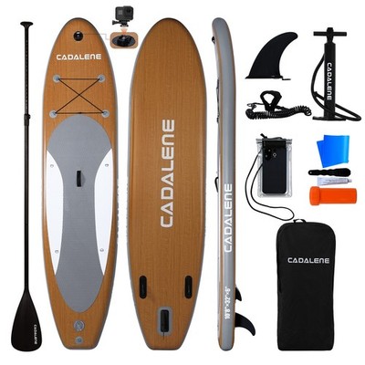 10ft8in Extra Wide Inflatable Stand up Paddle Board Yoga with Sup Accessories