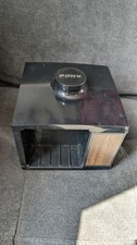Vintage Sony Rotating Cassette Tape Storage Carousel 20 Slots Woodgrain Cube