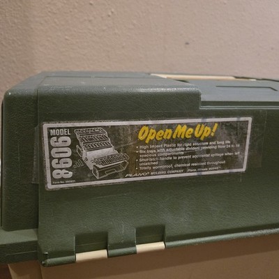 Vintage Original Plano 8606 Fishing Tackle Box Double Sided