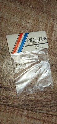 Vintage New Old Stock Proctor Hardware 2-56 Hex Nuts
