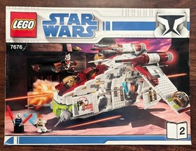 LEGO Star Wars Republic Attack Gunship 7676 INSTRUCTIONS ONLY - Free shipping