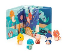 LUDI - Libro di risveglio in plastica per giocare all'ora del bagno oImR