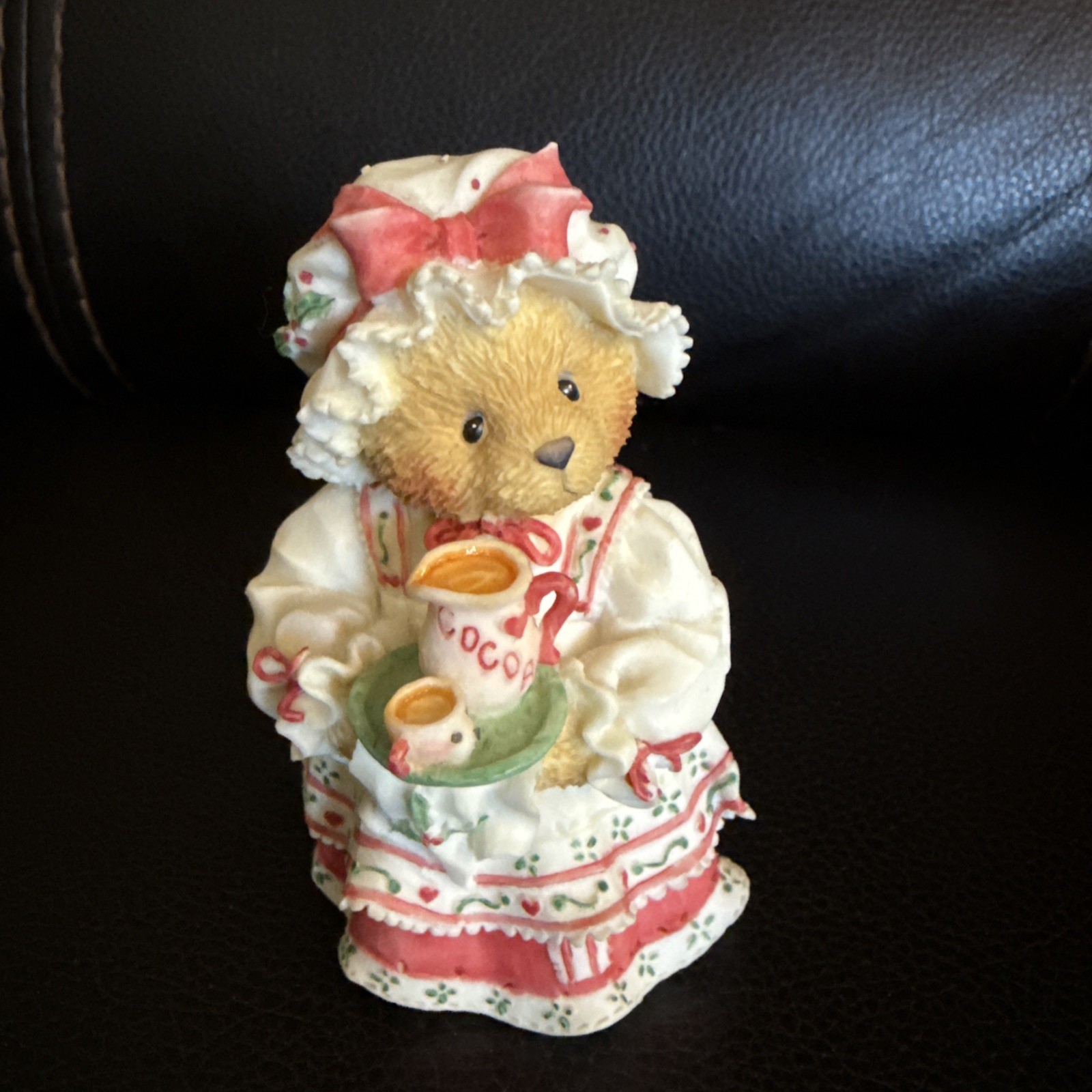 Cherished Teddies 1995 Holly Cup of Homemade Love #141119 Figurine In Box