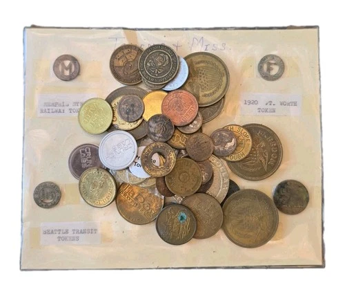 Vintage Token Lot Seattle Memphis Transit Pepsi Freedom Arcade Slugs Exonumia - product listing photo