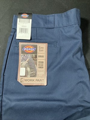 Mens Dickies Original Fit 874 Work Pants 40x32 Navy Blue Uniform