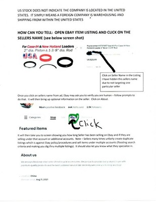 25H49429 Bush Hog replacement seal kit (2