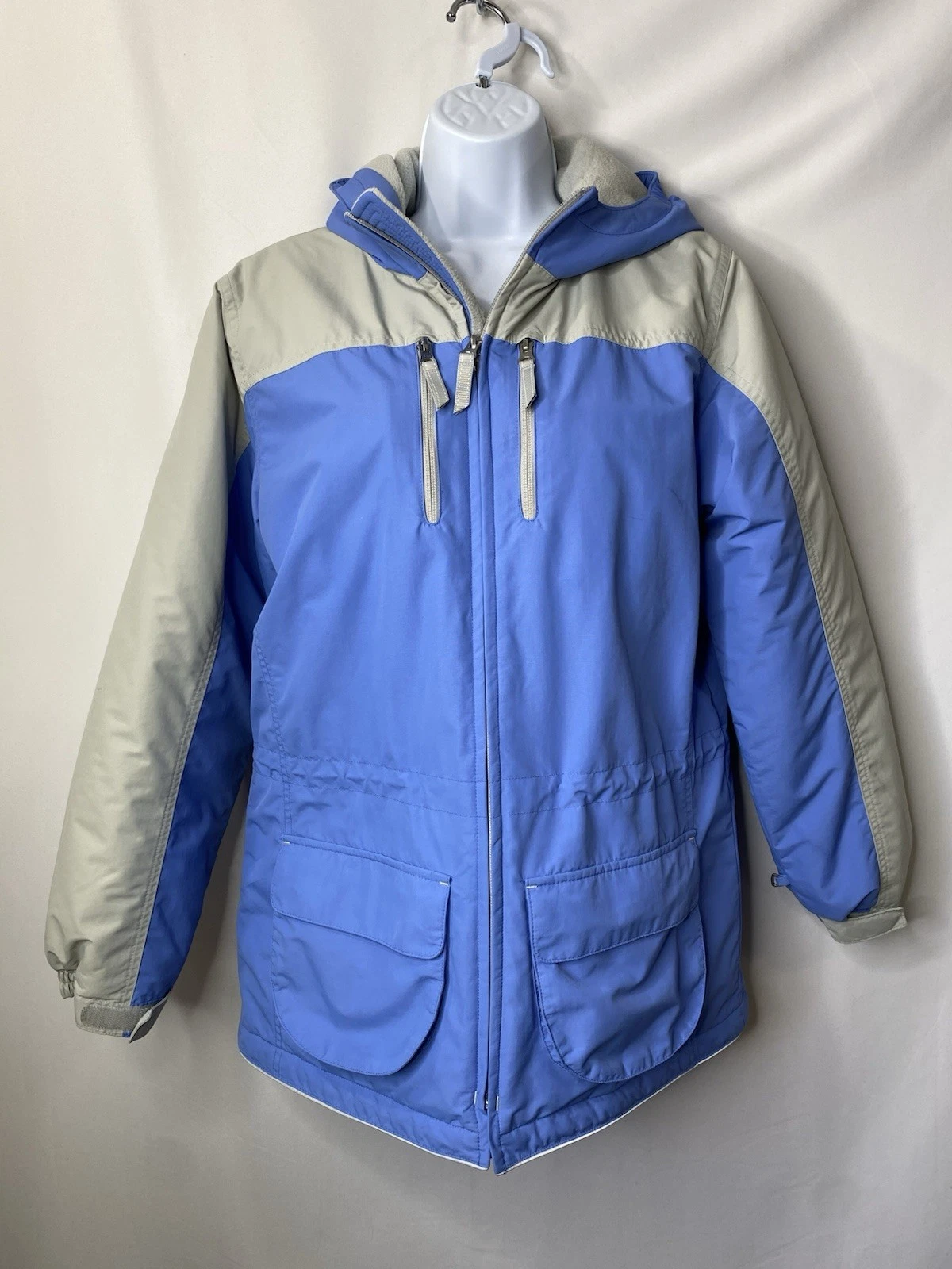 Lands End Girls Coat Size XL 16 Quilted Cozy Warm Hiking Gorpcore Outdoors