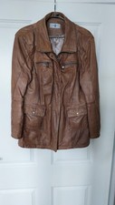Lederjacke für Damen von Mainpol, hellbraun,...