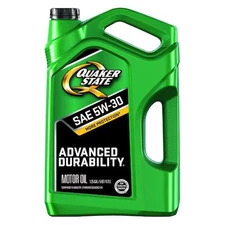 Quaker State 550044963 Engine Oil, 5W-30, Conventional, 5 Qt., Advanced