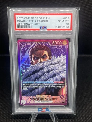 CHARLOTTE KATAKURI PSA 10 2025 ONE PIECE OP11-A FIST OF DIVINE SPEED #062 ENG