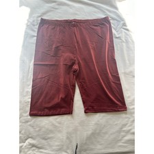 NWT Zenana Maroon/Burgundy Biker Shorts   Sizes 1X