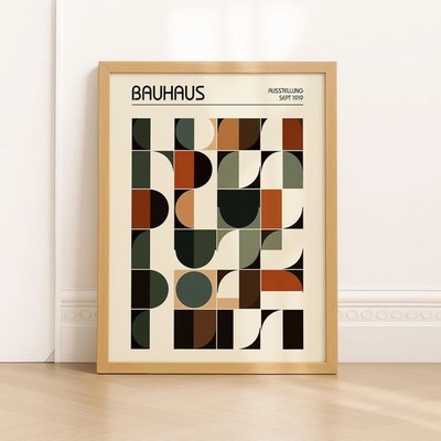 Bauhaus Geometric Abstract Design Ausstellung Sept 1919 Art Poster