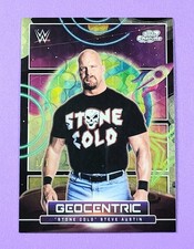 Marketplace image: 2026 Topps Cosmic Chrome WWE | *SUPERFRACTOR* GEOCENTRIC | STEVE AUSTIN *(1/1)*