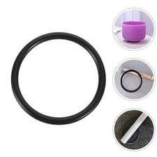 6Pcs Small Rubber Singing Bowl Gasket Replacement Ring Black Non Slip Pads
