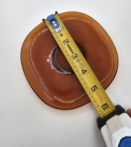 Vtg Vereco Square Amber Glass Cup And Saucer Set Of 6 French 70s MCM Retro - Picture 10 of 10