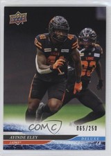 2025 Upper Deck CFL Deluxe 65/250 Ayinde Eley #22 16vq