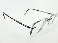 Silhouette 5521 Eyeglasses FRAMES 4540 Navy ..[]19-150 Blue Titanium L382