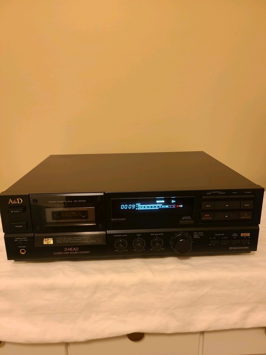 A&D カセットデッキ GX-Z6100 ジャンク A&D GX-Z6100 Tape Deck | eBay