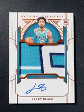 2023-24 National Treasures Patch Auto RPA Leaky Black #145 Orange 73/75 RC XV44