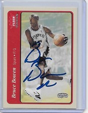 Basketball Card IP auto NBA BRUCE BOWEN San Antonio Spurs 04-05 Fleer Tradition