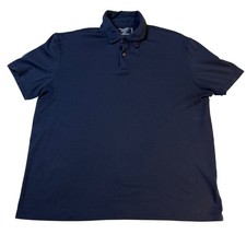 Charles Tyrwhitt Mens Navy Blue 100 Cotton Short Sleeve Polo Shirt Large