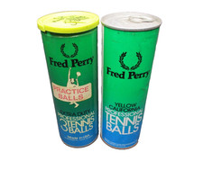 Fred Perry VTG 1 Yellow California & 1 Extra Duty Pro Tennis Balls Made In USA!