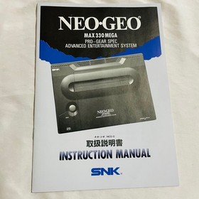 SNK NEO GEO AES Japanese Console System Boxed Controller Power AV Cable Manual