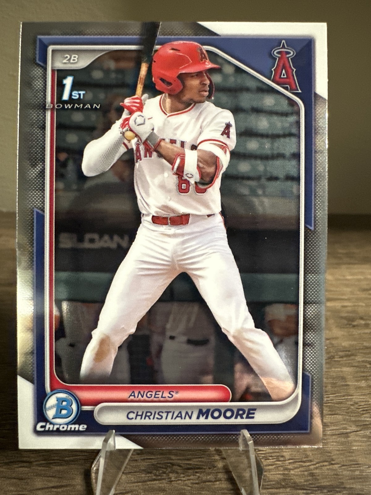 2024 Bowman Draft #BDC-13 Christian Moore 1st Bowman Chrome - Angels