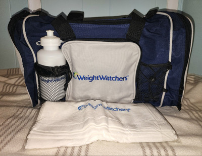BRAND NEW Weight Watchers WW Vintage 90's Gym Duffle Bag With Towel And Cup