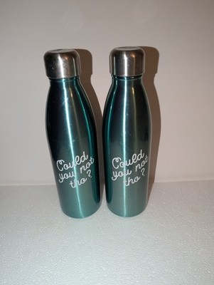 2 Room Essentials 17.5 oz Stainless Steel Water Vacuum Bottle Could You Not Tho?