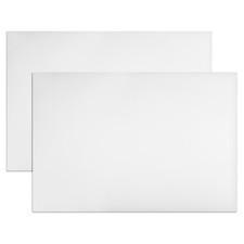 2Pcs Dry Erase Magnetic Strip 11.7" x 8" Labels Stickers Writable White