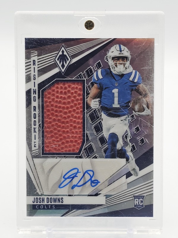 JOSH DOWNS 2023 PHOENIX RISING RPA ROOKIE FOOTBALL RELIC AUTO SILVER /199 Q4961