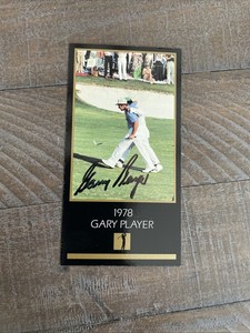 Gary Player Signed Grand Slam Ventures The Masters Collection - 1978 Gary Player