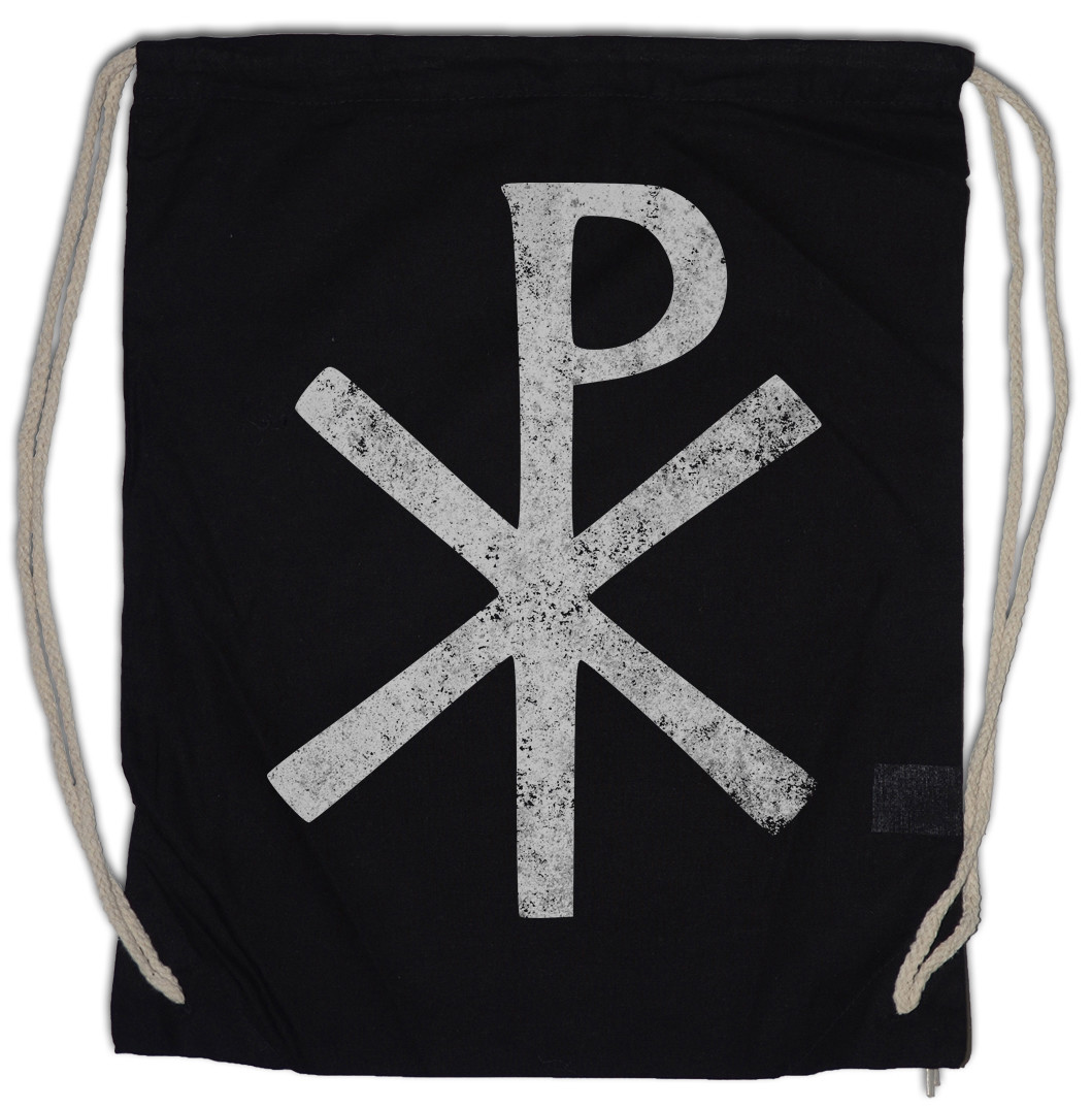 CHI RHO SYMBOL Turnbeutel â?§ XP Ichtys Jesus Christus Christ Pax Christi