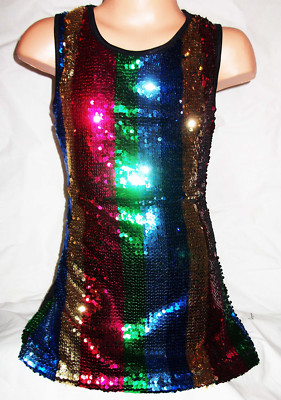 rainbow sparkly dress
