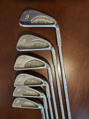 Ping Karsten I Iron Set 3,4,6,7,8 Black Dot Stiff Steel Mens RH
