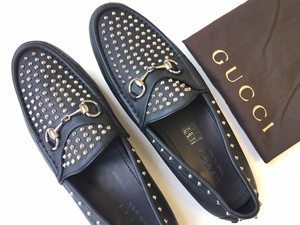gucci studded loafers