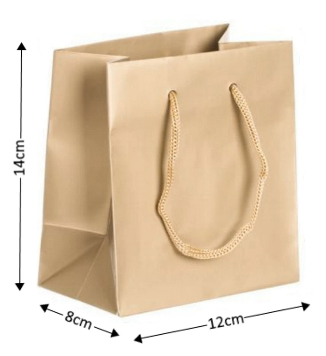 Gold small 2024 gift bags