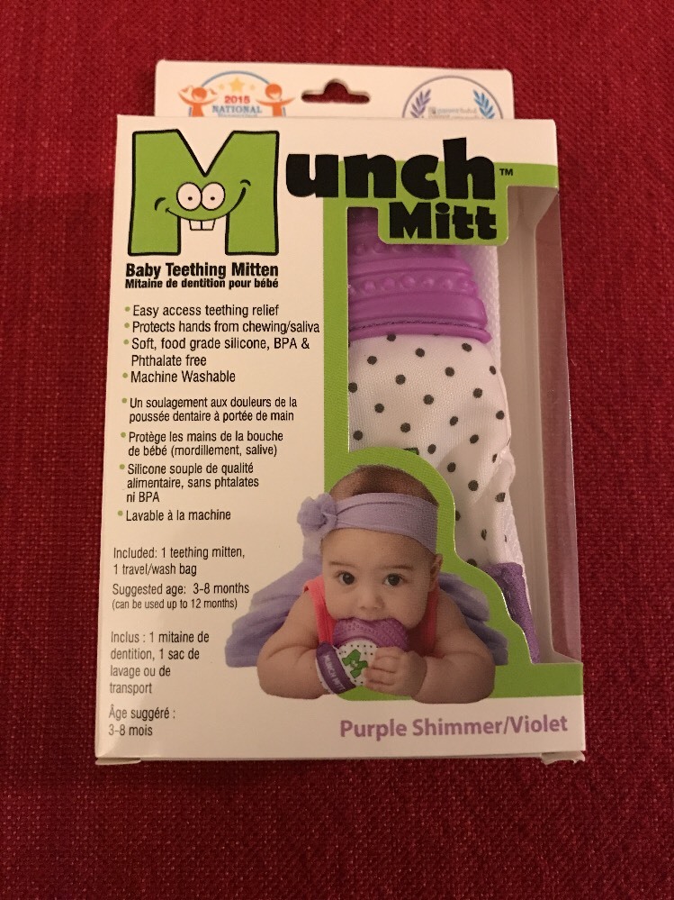 Munch Mitt Baby Teething Mitten Purple For Sale Online Ebay