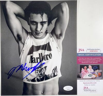 Josh Richards Signed B&W 8x10 Photo Autograph Dream Scenario Hunter JSA