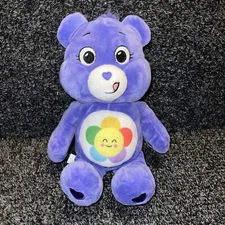 Care Bears Basic Fun Plush Toy 12" Purple Blue Smiling Flower Sunflower 2022
