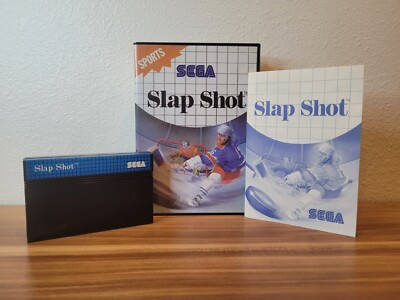SEGA MASTER SYSTEM SLAP SHOT BLUE LABEL AUTHENTIC TESTED WORKING